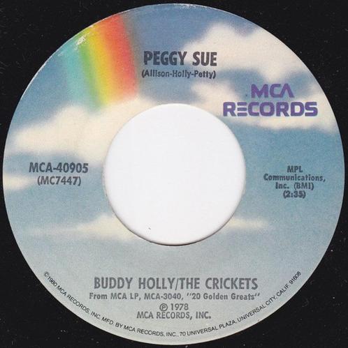 7"  Buddy Holly  ‎– Peggy Sue, CD & DVD, Vinyles Singles, Utilisé, Single, Rock et Metal, 7 pouces, Enlèvement ou Envoi