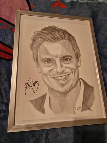 Gesigneerde Potloodtekening Niels Destadsbader beschikbaar voor biedingen
