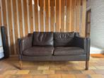 Deense Stouby lederen tweezit sofa design, Antiek en Kunst, Ophalen