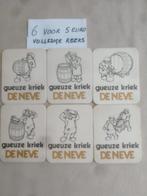 Volledige reeks bierviltjes De Neve Gueuze Kriek - €5, Verzamelen, Ophalen of Verzenden, Viltje(s)