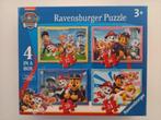 Puzzels (4) Paw Patrol, Enlèvement, 10 à 50 pièces, Comme neuf, 2 à 4 ans