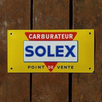 Panneau publicitaire Enamel Shield pour revendeur de carbura, Envoi, Utilisé, Panneau publicitaire