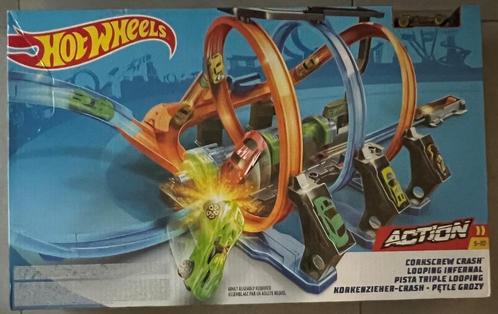 Hot Wheels Racebaan Corkscrew Crash - Nieuw - 50€, Kinderen en Baby's, Speelgoed | Racebanen, Nieuw, Racebaan, Elektrisch, Hot Wheels
