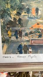 Paris - champs elysee, Antiek en Kunst, Kunst | Schilderijen | Klassiek, Ophalen of Verzenden
