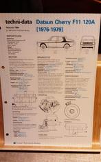 Datsun cherry f 11 120A 1976-1979 technische fiche, Ophalen of Verzenden