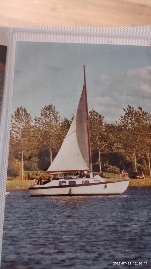 Zeilboot die gerenoveerd moet worden. 10M. staal, Watersport en Boten, Kajuitzeilboten en Zeiljachten, Gebruikt, Tourjacht of Cruiser