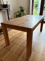 Table en teck massif recyclé 180 cm, Huis en Inrichting, Tafels | Eettafels, Ophalen, Gebruikt, Teakhout, 50 tot 100 cm