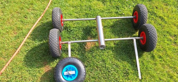 Rvs onderstel viskar., Watersport en Boten, Hengelsport | Zeevissen, Nieuw, Ophalen