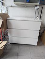 Witte ladenkast IKEA MALM, Huis en Inrichting, Kasten | Ladekasten, Ophalen, Zo goed als nieuw