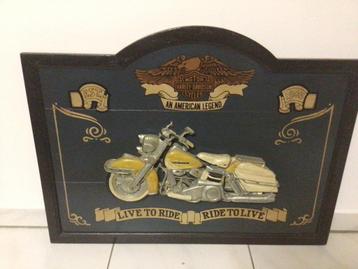 11 houten 3D-Harley Davidson borden beschikbaar voor biedingen