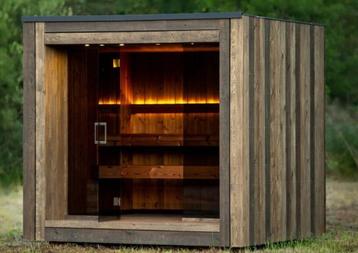 Sauna CUBA CUBE PREMIUM gris 2.4 x 2.5 m