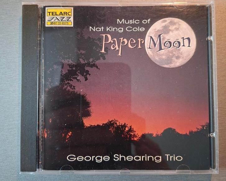Cd. George Shearing Trio. Paper Moon. (Telarc Jazz)., Cd's en Dvd's, Cd's | Jazz en Blues, Gebruikt, Jazz, Ophalen of Verzenden