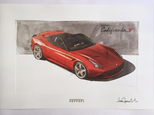 Ferrari California exclusieve kwaliteit afdruk, Hobby en Vrije tijd, Modelauto's | Overige schalen, Nieuw, Ophalen
