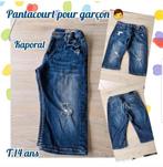 Pantacourt en jeans pour garçon -bleu-Kaporal-T.14 ans, Kinderen en Baby's, Kinderkleding | Maat 164, Ophalen of Verzenden, Kaporal