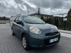 NISSAN MICRA 1.2i ESSENCE/ AIRCO/ EURO 5/ CONTROLE OK, Stof, Zwart, Blauw, 5 deurs