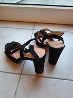 Zwarte hakken, Verzenden, Zwart, Sandalen of Muiltjes, Zo goed als nieuw