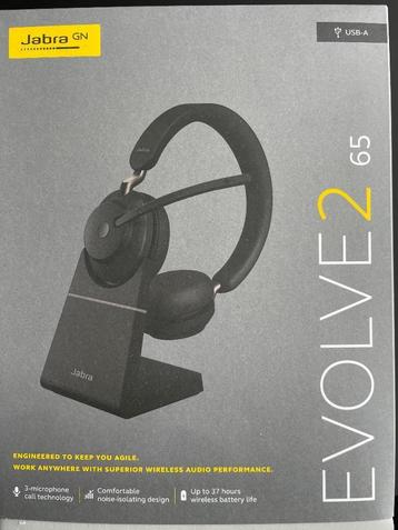Casque Bluetooth Jabra Evolve 2 65, On-ear, Comme neuf, Microphone repliable, Enlèvement