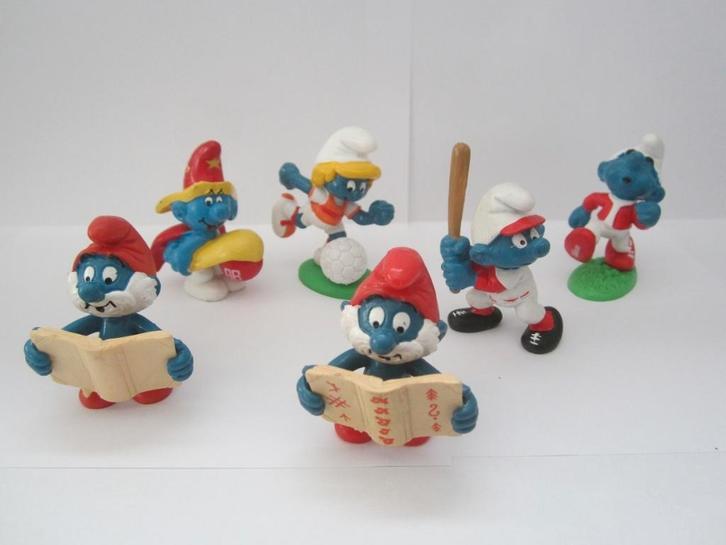 Schtroumpfs publicitaires - Prix sur les photos, Collections, Schtroumpfs, Comme neuf, Poupée, Figurine ou Peluche, Différents Schtroumpfs