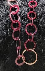 Bordeaux halsketting, Bijoux, Sacs & Beauté, Colliers, Enlèvement ou Envoi, Comme neuf, Violet, Autres matériaux