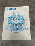 YAMAHA YZ 250 (K) Officiële technische fabrieksrecensie, Motoren, Yamaha