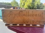 Houten kist chocolade Callebaut, Ophalen