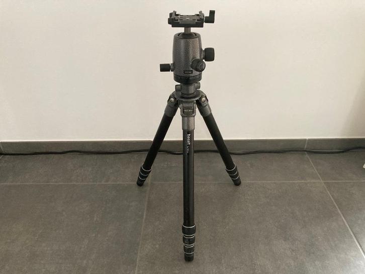 Trépied Gitzo 1298 + tête Gitzo 1378 + platine rapide, Audio, Tv en Foto, Fotografie | Statieven en Balhoofden, Gebruikt, Driepoot