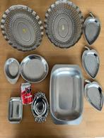 10 inox schalen samen 5€ !!!, Ophalen, Gebruikt, Overige materialen