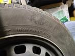 Pneu hiver Continental sur jante tôle(Peugeot 308)195 65 r15, Auto-onderdelen, Ophalen, Gebruikt, 15 inch, Banden en Velgen