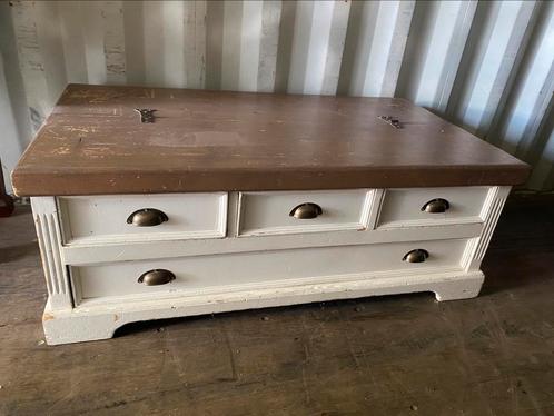 Dubbelzijdige Salontafel, Huis en Inrichting, Tafels | Salontafels, Grenenhout, Ophalen