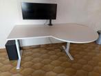 Bureau met vergaderstuk wit, Huis en Inrichting, Bureaus, Ophalen, Zo goed als nieuw, Bureau