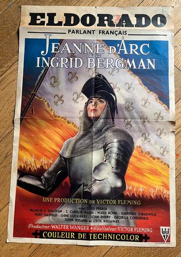 Prachtige originele film affiche jeanne d’arc ingrid bergman beschikbaar voor biedingen