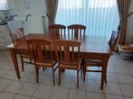 Zetel 2 en 3 zit met kleine tafel + tafel met 6 stoelen, Huis en Inrichting, Complete eetkamers, Ophalen of Verzenden, Gebruikt