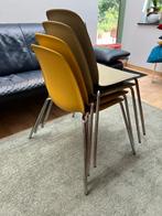 4 stapelbare stoelen, Huis en Inrichting, Stoelen, Ophalen, Overige kleuren, Zo goed als nieuw, Vier