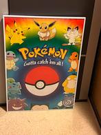Pokemon poster in grote kader, Ophalen, Zo goed als nieuw, Rechthoekig Staand, Film en Tv