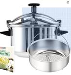 SEB grande cocotte avec passoire 10litres acier inoxydable, Maison & Meubles, Neuf, Enlèvement, Autres matériaux, Plaque céramique