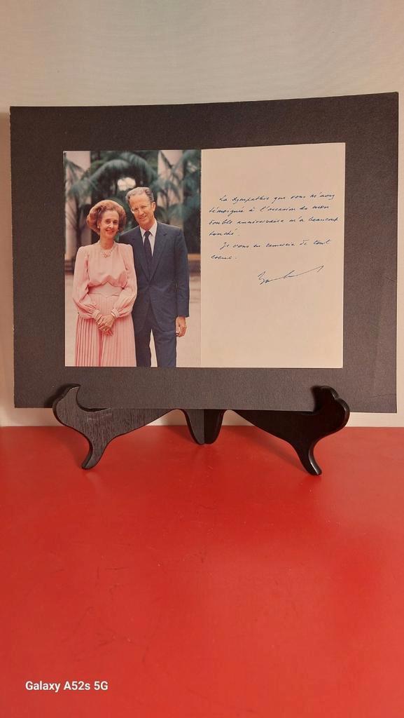 Originele bedankt kaart van het Koningshuis., Verzamelen, Foto's en Prenten, Zo goed als nieuw, Foto, 1980 tot heden, Ophalen of Verzenden