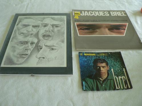 Jacques Brel kader pointillisme, LP en single, Cd's en Dvd's, Vinyl | Pop, Gebruikt, 1980 tot 2000, Ophalen of Verzenden