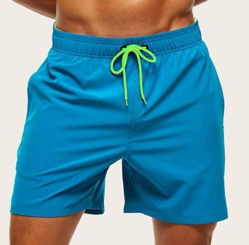 Shein - Short de bain pour homme - Bleu turquoise - Taille L, Vêtements | Hommes, Vêtements de bain & Maillots de bain, Short de bain