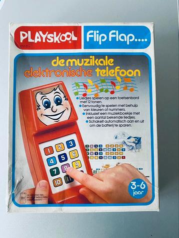 🍄 Playskool Muzikale electronische Telefoon “ Flip Flop “ disponible aux enchères