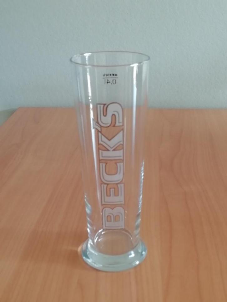 Beck's bierglas 0,4l, Verzamelen, Biermerken, Zo goed als nieuw, Glas of Glazen, Overige merken, Ophalen of Verzenden