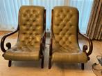 2 lounge zetels, Ophalen, Gebruikt, Leer, Klassiek