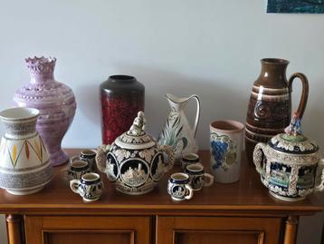 Zeven vintage West Duitsland Scheurich beschikbaar voor biedingen