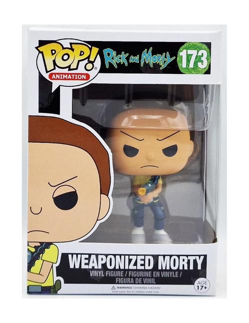 Funko POP Rick and Morty Weaponized Morty (173) Rel: 2017, Collections, Jouets miniatures, Comme neuf, Envoi