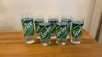 Sprite glazen - 6 kleine en 1 grote, Collections, Comme neuf, Enlèvement ou Envoi