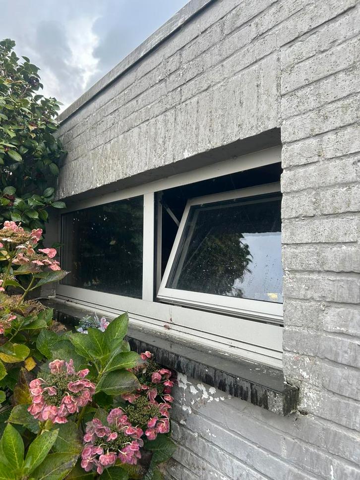 Aluminium ramen en deur, Doe-het-zelf en Bouw, Raamkozijnen en Schuifdeuren, Gebruikt, Raamkozijn, Aluminium, Ophalen