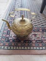 Koperen bewerkte Engelse theepot, Antiek en Kunst, Ophalen