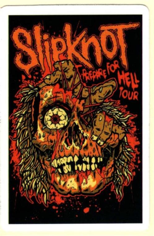 Slipknot sticker #6, Verzamelen, Muziek, Artiesten en Beroemdheden, Nieuw, Verzenden