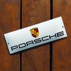 Emaille Schild PORSCHE Dealer Reclamebord Vintage Logo Wapen, Verzamelen, Verzenden, Reclamebord