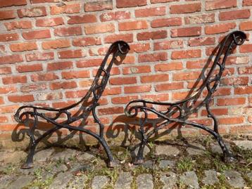 Supports de banc en fonte d’origine période Napoléon-III  beschikbaar voor biedingen