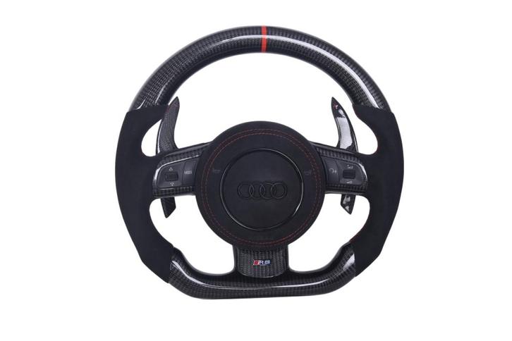 Audi RS3-RS7 Q3 Q8 Alcantara & carbon sportstuur, Auto-onderdelen, Besturing, Audi, Nieuw, Verzenden
